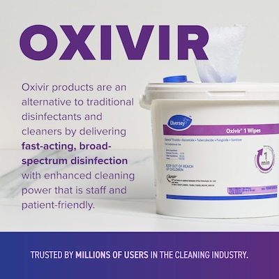 Oxivir Disinfecting Wipes, 160 Wipes/Container, 4/Carton (100850924)