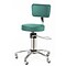 Brandt Hydraulic Surgeon Stool with Backrest with Backrest, Teal (15512TEAL)