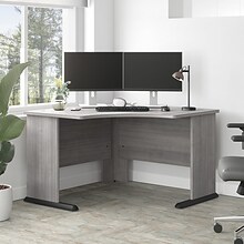 Bush Business Furniture Studio A 48W Corner Computer Desk, Platinum Gray (SDD148PG)