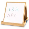 Learning Resources Double-Sided Tabletop Easel, 19-3/4H, Magnetic Whiteboard (LER7286)