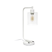 Lalia Home Studio Loft Incandescent Desk Lamp, 18.8, Matte White (LHD-2002-WH)