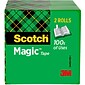 Scotch® Magic™ Invisible Tape Refill, 1/2" x 72 yds., 2 Rolls/Pack (810-2P12-72)