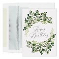 Custom Jubilant Greenery Cards, with Envelopes, 5 5/8 x 7 7/8 Birthday Card, 25 Cards per Set