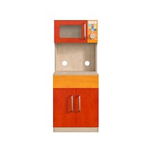 Flash Furniture Bright Beginnings Childrens Kitchen Cabinet with Microwave (MK-ME10292-GG)