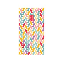 2024-2026 Willow Creek Abstract Party 3.5 x 6.5 Academic Monthly Planner, Paper Cover, Multicolor