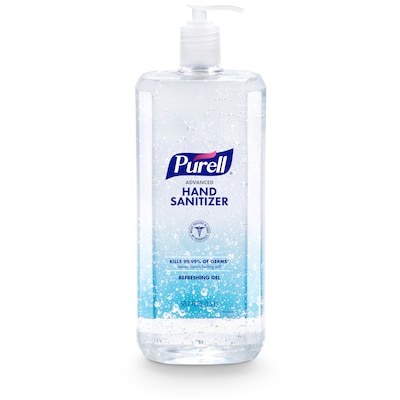 PURELL Advanced Hand Sanitizer Refreshing Gel, Clean Scent, 1.5 Liter Pump Bottle (5015-04)