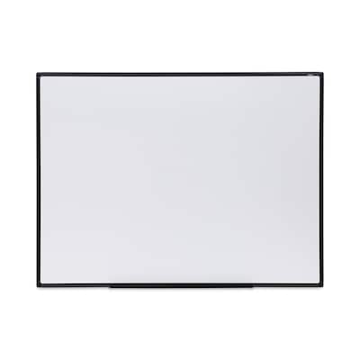 Universal Design Series Deluxe Melamine Dry-Erase Whiteboard, Black Anodized Aluminum Frame, 48 x 3