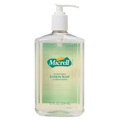 Micrell Antibacterial Liquid Hand Soap, Floral Scent, 12 Oz. (9759-12)