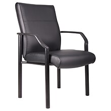 Boss Leather Guest Chair, Black (B689)