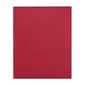 Staples® 2-Pocket Portfolio with Fastener, Red (55473)