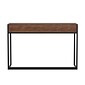 Martha Stewart Ollie 47"W Engineered Wood Rectangular Home Office Desk, Walnut Wood Grain/Oil Rubbed Bronze (ZGZP028BRBK)