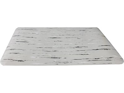 Crown Mats Workers-Delight Spiffy Vinyl Supreme Anti-Fatigue Mat, 24 x 36, French Gray (WV 1223FY)