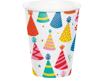 Creative Converting Hats Off Birthday Tableware Kit, Assorted Colors (DTC9127E2A)