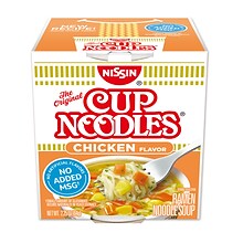 Nissin Cup Noodles Chicken Ramen Noodle Soup, 2.25 oz., 12/Carton (23003)