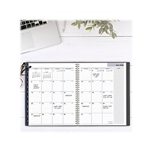 2024-2025 AT-A-GLANCE DayMinder 8.5 x 11 Academic Weekly & Monthly Planner, Poly, Charcoal (AYC520