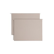 Smead Heavy Duty TUFF Box Bottom Hanging File Folder, 4 Expansion, 1-Tab, Legal Size, Steel Gray, 1