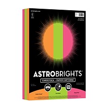 Astrobrights Bold Brights 65 lb. Cardstock Paper, 8.5 x 11, Assorted Colors, 150 Sheets/Pack (9107