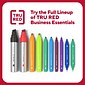 TRU RED™ Pen Permanent Markers, Fine Tip, Assorted, 12/Pack (TR54530)