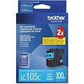 Brother LC105C Cyan Extra High Yield Ink   Cartridge