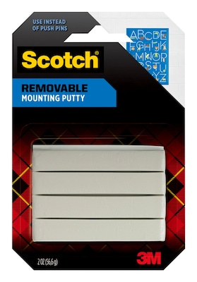 Scotch Removable Mounting Putty, 2 oz., White (860)