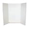 Flipside Tri-Fold Presentation Board, 36 x 48, Corrugated, Bleached White, 24/Carton (30042-24)