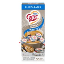 Coffee mate Oat Milk Liquid Creamer Singles, Plant-Based, 0.38 oz., 50/Box (NES19891)