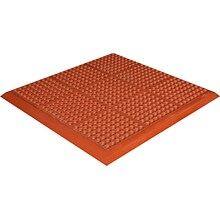 Crown Mats Safety-Step Perforated Safety Mat, 36 x 36, Terra-Cotta (KM RG33TC)