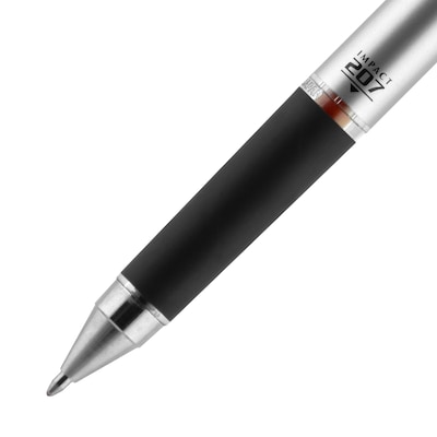 uni-ball 207 Impact RT Retractable Gel Pens, Bold Point, Red Ink, Dozen (65872)