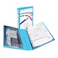 Avery Mini Protect & Store 1" 3-Ring View Binders, Blue (23014)