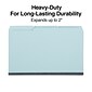 Quill Brand® Heavy-duty Pressboard File Folders, Assorted Tabs, 1/3 Cut , 2" Gusset, Legal Size, Blue, 25/Box (761522R)