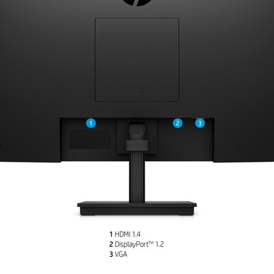 HP V24i G5 24" LCD Monitor, Black (65P58AA#ABA)