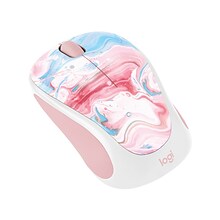 Logitech Design Limited Edition Cotton Candy Wireless Ambidextrous Optical Mouse, Multicolor (910-00
