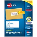 Avery TrueBlock Inkjet Shipping Labels, 2 x 4, White, 10 Labels/Sheet, 50 Sheets/Box (8363)