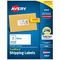 Avery TrueBlock Inkjet Shipping Labels, 2" x 4", White, 10 Labels/Sheet, 50 Sheets/Box (8363)