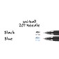 uniball 207 Needle Retractable Gel Pens, Medium Point, 0.7mm, Black Ink, Dozen (1736097)