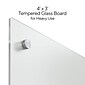 TRU RED™ Tempered Glass Dry Erase Board, Frosted, 4' x 3' (TR61199)