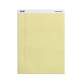 Quill Brand® Standard Series Legal Pad, 8-1/2 x 11, Wide Ruled, Canary Yellow, 50 Sheets/Pad, 12 P