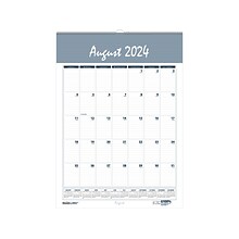 2024-2025 House of Doolittle Bar Harbor 31 x 21 Academic Monthly Wall Calendar, Wedgwood Blue/Gray