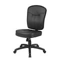 Boss Leather Task Chair, Black (B1560)