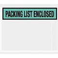 Self-Adhesive 4-1/2 x 5-1/2 Packing List Envelopes; Green Panel Face, 1000/BX