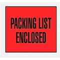 Self-Adhesive 4-1/2 x 5-1/2 Packing List Envelopes; Red Back Loading, 1000/BX