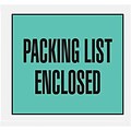 Self-Adhesive 4-1/2 x 5-1/2 Packing List Envelopes; Green Back Loading, 1000/BX
