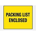 Self-Adhesive 7 x 5-1/2 Packing List Envelopes; Yellow Back Loading, 1000/BX