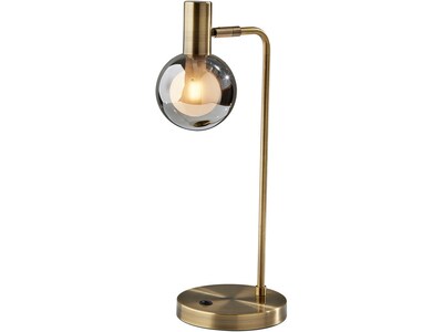 Adesso Starling LED Desk Lamp, 17.5, Antique Brass (3933-21)