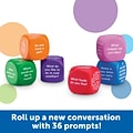 Learning Resources Conversation Cubes, Social Emotional Learning, Assorted Colors, 6 Pieces (LER7300
