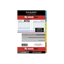 2024 AT-A-GLANCE Zenscapes 8.5 x 5.5 Weekly & Monthly Planner Refill, Multicolor (281-285Y-24)