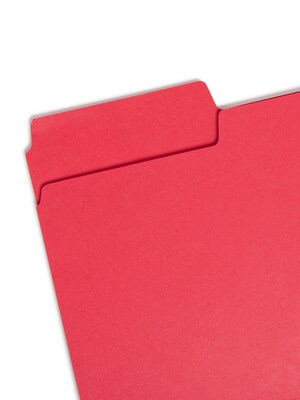 Smead SuperTab Heavy Duty File Folders, 1/3 Cut, Legal Size, Assorted Colors, 50/Box (15410)