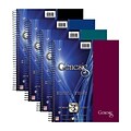 Roaring Spring Genesis 3-Subject Notebook, 9 x 11, College Ruled, 150 Sheets, Assorted Colors, 12