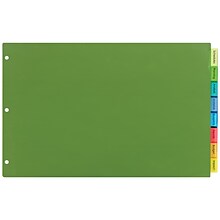 Avery Big Tab Insertable Plastic Dividers for 11 x 17 Binders, 8 Tabs, Multicolor (11179)