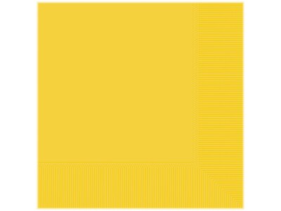 Amscan Party Luncheon Napkin, Yellow Sunshine, 100/Set, 4 Sets/Pack (610011.09)